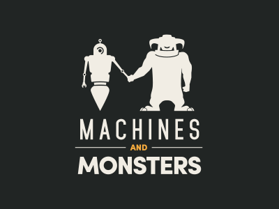 Machines and Monsters branding illustration logo machines machines and monsters monsters robot