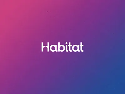Habitat branding estate agent house identity logo mark property