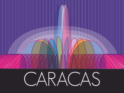 Caracas caracas cartel colours fountain graphic design ilustration lines poster poster design street venezuela