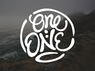One:One circle font hand drawn identity lettering logo type typography