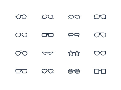 Glasses eye glasses icon symbol vector