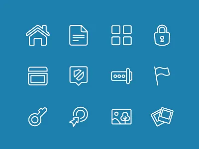 Vector Icon set part 2 basket cool favorite icons illustration listing maps news progress settings star vector