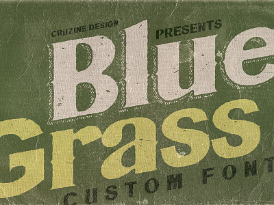 Bluegrass Font classic custom display font grunge headline retro typeface typography vintage