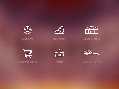 Arena web site Icons icons minimalism pictograms sport
