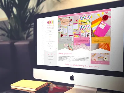 Hip Hip Hooray Website clean design desktop interface responsive ux website websitedesign