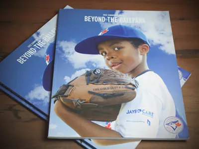 Toronto Blue Jays Community Report brochure community report cover editorial northink report toronto toronto blue jays