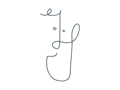 Self Portrait line art selfie