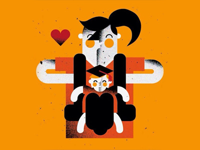"Ditch University and have a baby by 27" allsop baby illustration kirstie kirstieallsop university