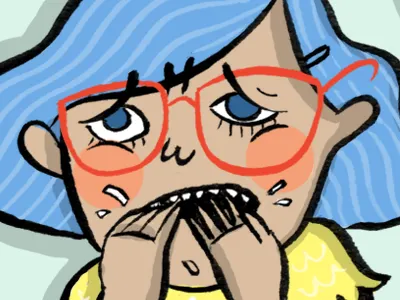 Nervous Mom brush digital illustration ink mom tuesday bassen