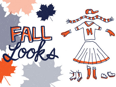 fall looks lettering