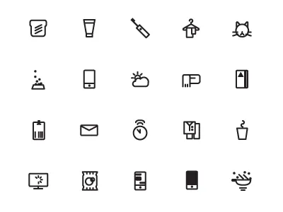 Teeny Icon 32px daily geometric icons tiny