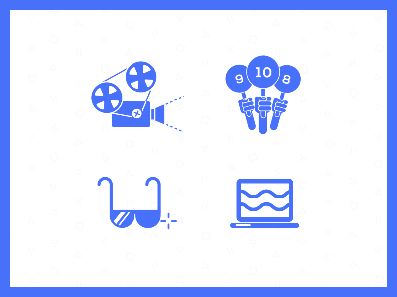 Animated Icons Votd ae flat gif glasses icons laptop motion paddles reel votd