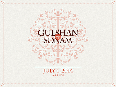 Wedding Invite india invite marriage spirals swirls traditional vector wedding