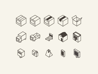 Flat 3D Icon set 3d download flat free icon