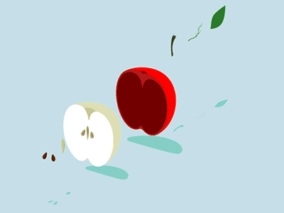 Apple animation apple behance detail flat fruit gif illustration instruction project section