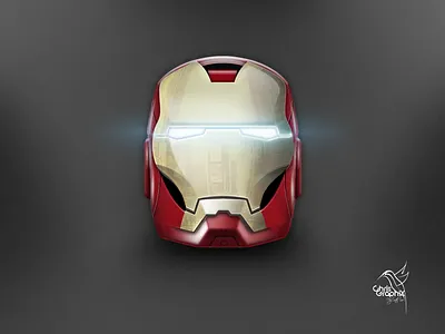Ironman Helmet 3d gold helmet icon iphone iron ironman man neon photoshop red