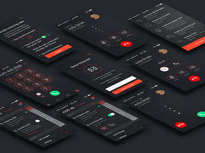 Black skin app ios mobile ui