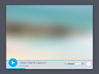 Simple video player app design player simple ui ux video web
