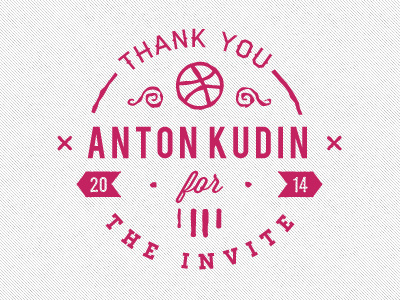 Dribbble classic diekave dribbble hello invite retro typography vintage