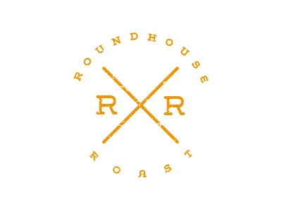 Roundhouse Roast v1 coffee hipster logo