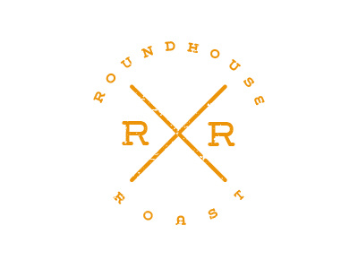 Roundhouse Roast v1 coffee hipster logo