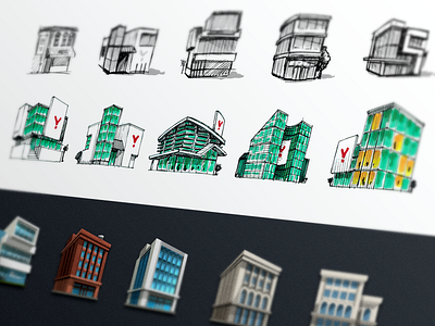 Building Icon building concept evernote icon sketch