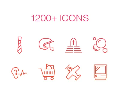 Retina Icon Set android icons ios light line minimal outline perfect pixel retina set