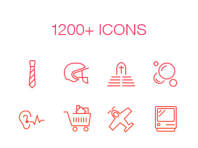 Retina Icon Set android icons ios light line minimal outline perfect pixel retina set