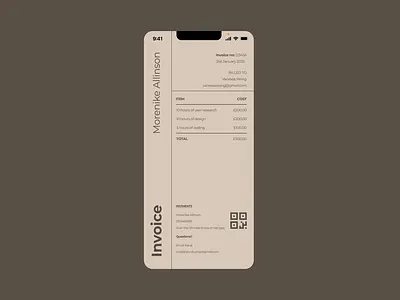 Day 46: Invoice dailyui