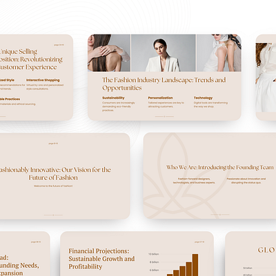 MODERN MINIMALIST FASHION PITCH DECK PRESENTATION keynote design ppt design