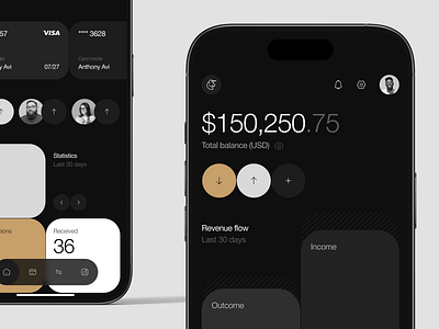 Taurus – A Private Banking Mobile App Experience account app banking finance fintech ios iphone mobile ui