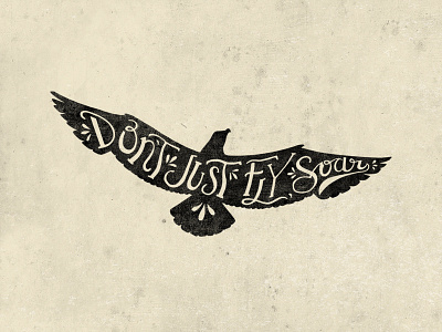 Soar dumbo hand lettering inspiration typography