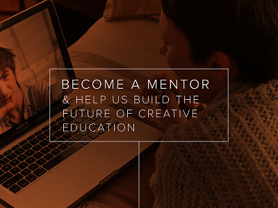 Become a design mentor.