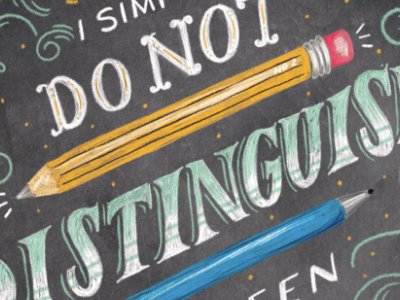 Work & Play chalk chalk lettering hand lettering lettering play work