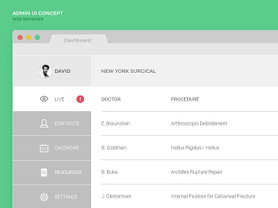 Medical Web App app dashboard medical ui web wireframe