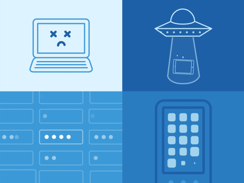 Ways to lose your data after effects animation gif infographic line art motion graphics world backup day