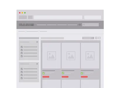 Wireframe Product List ecommerce list listing product product list wireframe