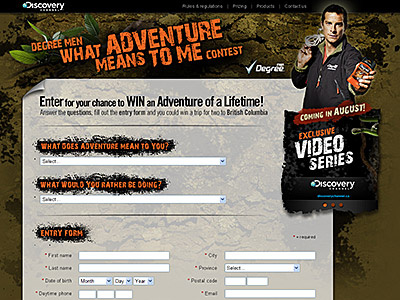 MICROSITE: FAN VS WILD discovery channel fan vs wild microsite websites