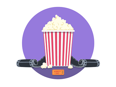 MongoHQ Splash Images - Popcorn flat illustrator popcorn splash svg vector