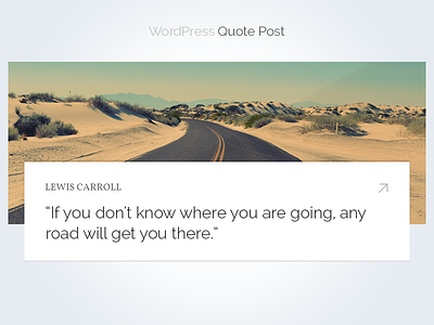 Wordpress Quote Post cite design flat minimal quote testimonial widget wordpress