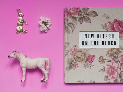 NEW KITSCH ON THE BLOCK berlin book deisgn editorial flowers gold horse kitsch kreuzberg pink rabbit