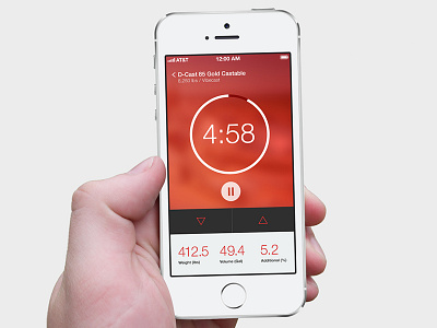 Dribble Timer app red timer