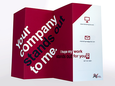 Self Promo (poster view) advertising brochure identity impress leave behind marketing photoshop portfolio poster print promotion red