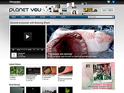 MICROSITE: PLANET YOU discovery channel microsite planet you websites