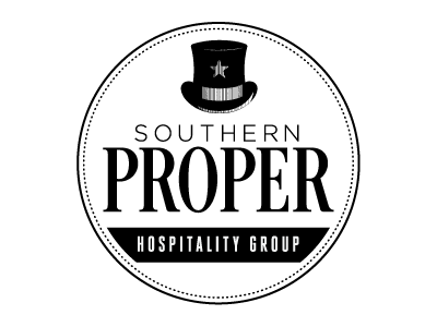 Southern Proper proper rocks southern star top hat hospitality whiskey