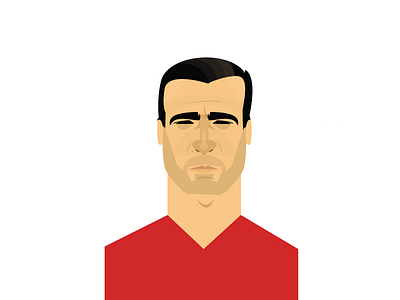 Eric Cantona Illustration cantona football france illustration manchester portrait soccer vector
