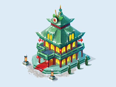 Japanese restaurant building game object