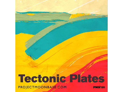 Tectonic Plates cover art graphic design illustration lava projectmoonbase tectonic