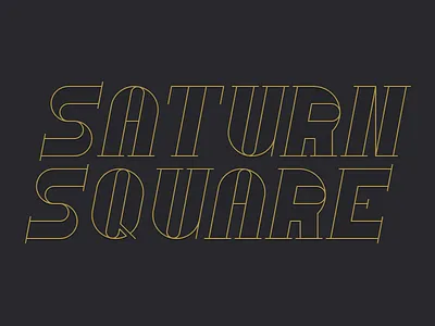 Saturn Square Logo band logo rock saturn square