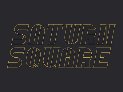 Saturn Square Logo band logo rock saturn square